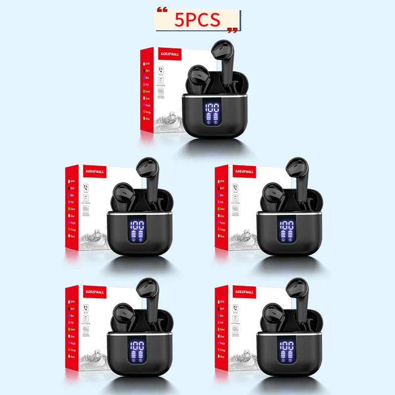 GREATWALL New High-end Temperament Wireless Bluetooth 5.3 Headphones, Smart Digital Display, Wireless 5.3 HIFI High-fidelity