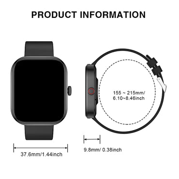 Smart Watch For IOS & Android, Sports & Fitness, USB Charging, Health Manager, Step Counter, Music & Speaker
