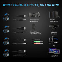 NPET HS10 3.5mm Wired Gaming Headphones With Microphone 120° Adjustable PC Bass Stereo Gamer Headset For PS4 PS5 Xbox Smartphone