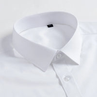 Men's Old Money Style Sleek Stretch Dress Shirt Regular Fit Solid Wrinkle-Free Long Sleeve Casual Business Button-up Shirts