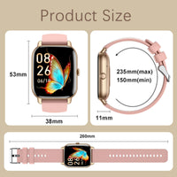 LaNikar New Smart Watch For Women P66D 1.85" TFT Health Monitoring IP68 Waterproof Bluetooth Call Multifunction Fitness Tracker