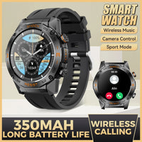 LaNikar New Military Smart Watch for Men1.46"Fitness Tactical Smartwatch with Multiple Sports Modes Heart RateSpO2 Sleep Tracker
