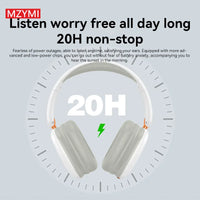 MZYMI Bluetooth Headphone B300 Over Ear Headset Foldable Wireless/Wired Sport Gaming 3D HiFi Headset For Android iOS