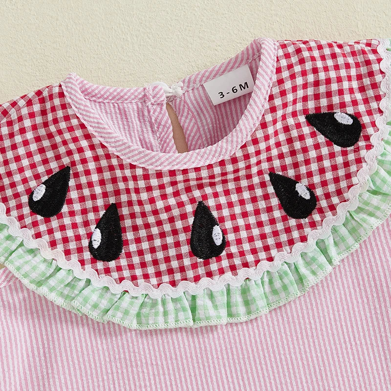 Adorable Baby Girls Floral Print Ruffle Sleeve Romper Jumpsuit Summer Clothes for Toddler Kids Beach Outfit