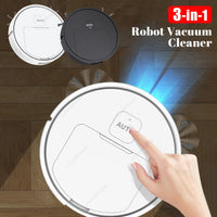 3 IN 1 Robot Vacuum Cleaner USB Rechargeable Avoiding Objects Robot Vacuum 1000Pa Suction for Home Floor Washing Carpet Pet Hair