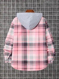 Printed men's spring and autumn long-sleeved button-down shirt