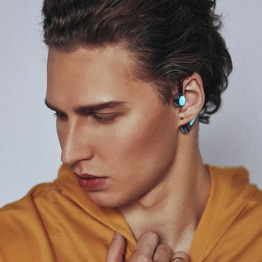 Portable Wireless Headset Noise Reduction Bone Conduction Wireless Headphone with Microphone for Business Sports Cycling Fitness