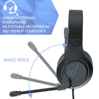 WIRED Listen with headphones Noise Isolating earphone with Microphone Volume Control for PS4 PS5 PC Laptop, Phones,Tablet