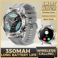 LaNikar New Military Smart Watch for Men1.46"Fitness Tactical Smartwatch with Multiple Sports Modes Heart RateSpO2 Sleep Tracker
