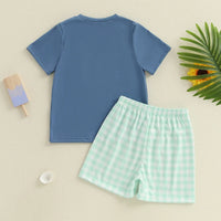 Infant Baby Girl Outfit Set Floral Print Ruffle Sleeve T-shirt and Shorts with Bow Headband Summer Clothes Set