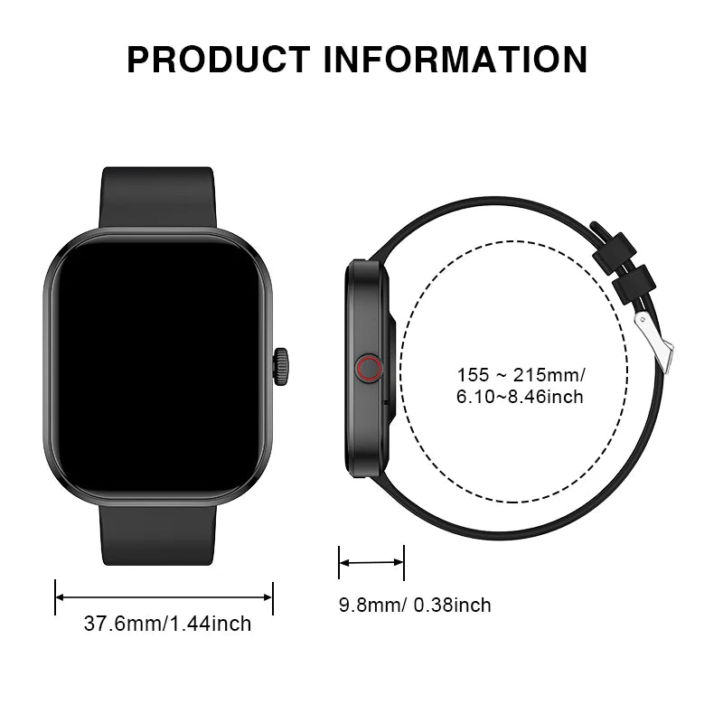 Smart Watch For IOS & Android, Sports & Fitness, USB Charging, Health Manager, Step Counter, Music & Speaker