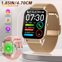 LaNikar New Smart Watch For Women P66D 1.85" TFT Health Monitoring IP68 Waterproof Bluetooth Call Multifunction Fitness Tracker