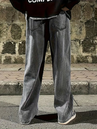 Loose gray men's jeans – perfect for autumn-winter transitions, with a natural warmth, comfortable and non-constricting.