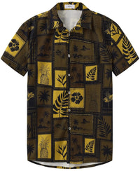 KYKU Hawaiian Shirt for Men: Beach Vacation Summer Short Sleeve Button Down Mens Shirts Casual Stylish