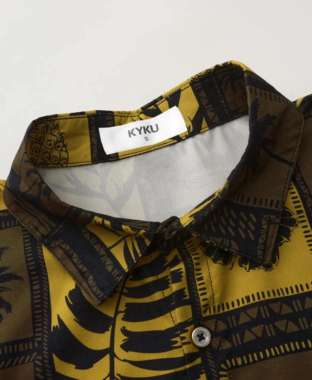 KYKU Hawaiian Shirt for Men: Beach Vacation Summer Short Sleeve Button Down Mens Shirts Casual Stylish