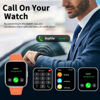 Smart watch, wireless calling /dial,for iPhone/Andriod, multi -Sport mode, calling reminder and rejection, SMS reminder