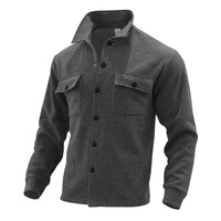 New style for autumn and winter 2025, casual shirt jacket for men, can be worn alone or as an inner layer with a shirt, daily cl