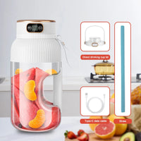 1000ML Portable Juicer Blender Fruit Juicer USB Charging Lemon Orange Fruit Juicing Cup Smoothie Blender Machine Kitchen Tools
