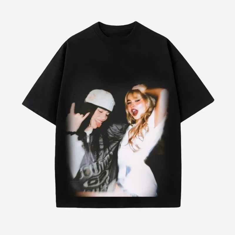 Sabrina Carpenter T-Shirt Unisex Retro 90s Sabrina 2025 Tour T-shirt Men Women T-Shirt Cotton Tee Short Sleeve Shirt Unisex Tops