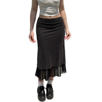 Elegant High Waist Pleated Midi Skirt with Floral Print for Women Stylish A-Line Knee Length Skirt for Summer