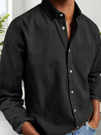 Men s Long Sleeve Plaid Button Down Shirt Casual  Fit Flannel Checkered Shirts for Fall Streetwear Fashion