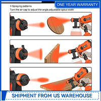 750W Paint Sprayer High Power HVLP Electric Spray Gun with 1200ml Easy Spraying and Cleaning for Home Painting By Prostormer