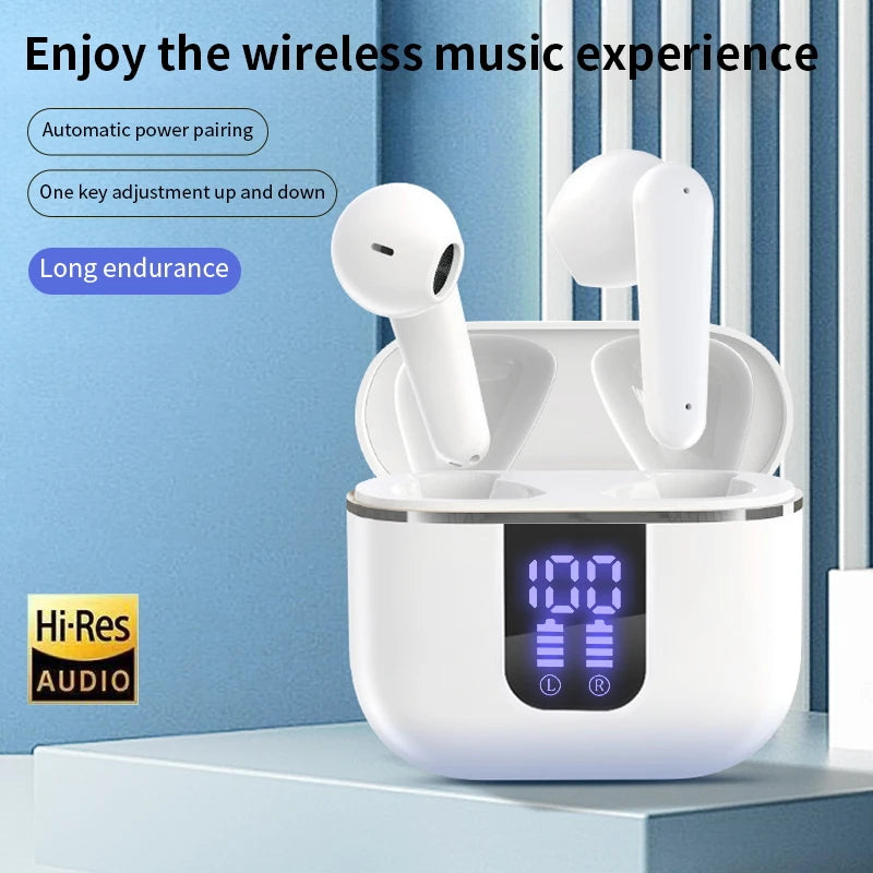 GREATWALL  New High-end Temperament Wireless Bluetooth 5.3 Headphones, Smart Digital Display, Wireless 5.3 HIFI High-fidelity