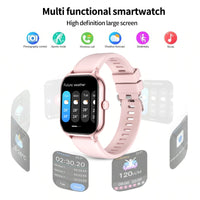 Smart watch with multiple sports modes, can make and receive calls, message reminders, health monitoring, compatible with Androi