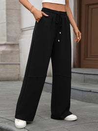 Women s Winter Warm Fleece Lined Jogger Pants with Adjustable Drawstring Waist and Pockets for Cold Weather Comfort