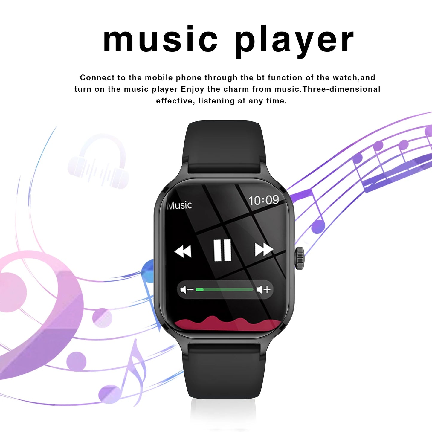 Smart watch, wireless calling /dial, multi -Sport mode,Suitable for men and women, sports watches,for iPhone/Andriod