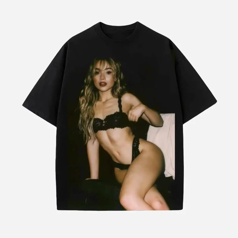 Sabrina Carpenter T-Shirt Unisex Retro 90s Sabrina 2025 Tour T-shirt Men Women T-Shirt Cotton Tee Short Sleeve Shirt Unisex Tops