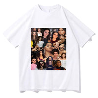 Selena Gomez T-shirt Graphic Printing Gothic O-neck Tee-shirt Short Sleeve Hip Hop Cotton Tshirt Ropa Mujer Vintage Punk Clothes