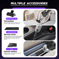 Portable handheld vacuum cleaner, rechargeable and portable, suitable for home and car use, for pet hair, three-in-one collector