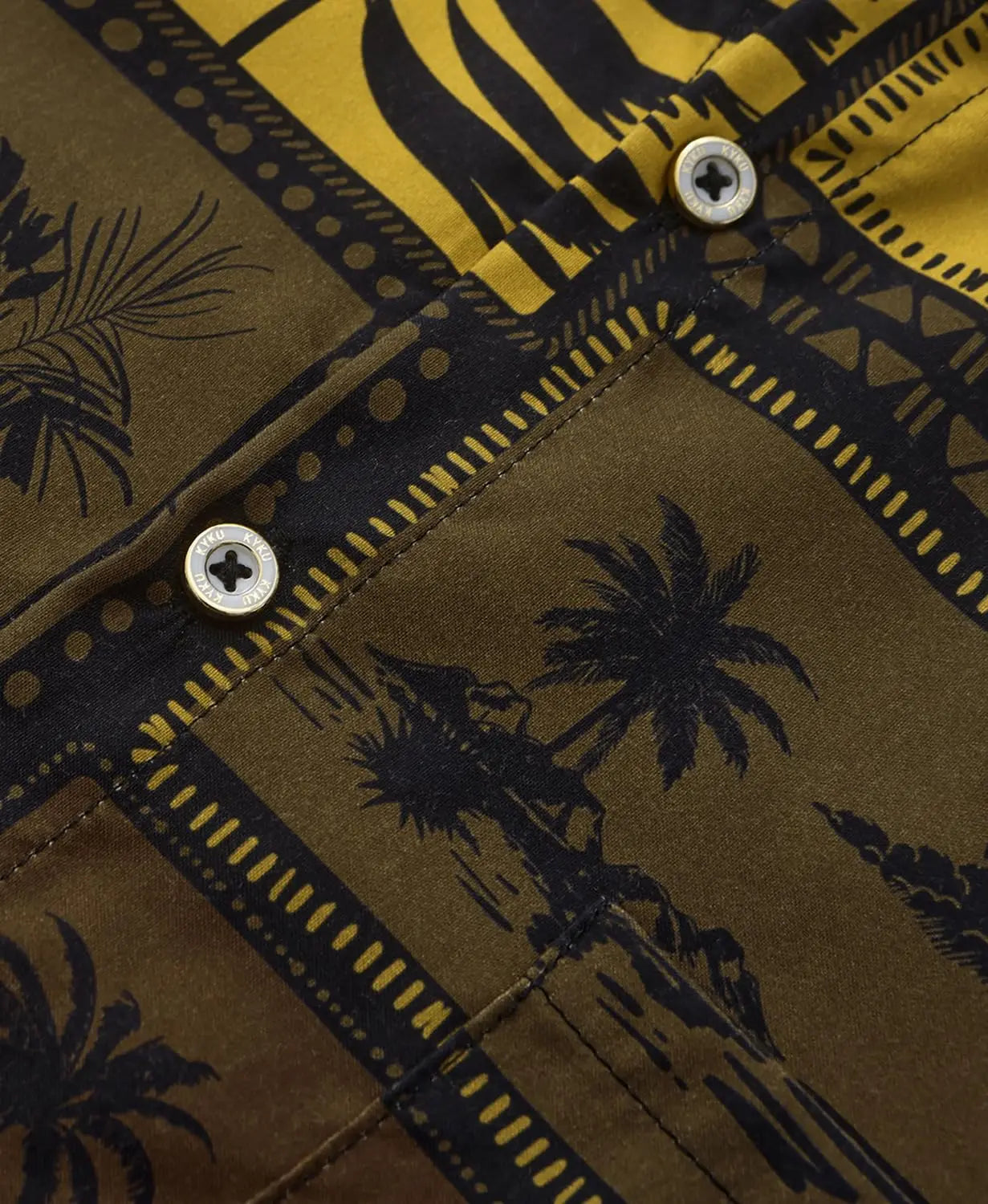 KYKU Hawaiian Shirt for Men: Beach Vacation Summer Short Sleeve Button Down Mens Shirts Casual Stylish