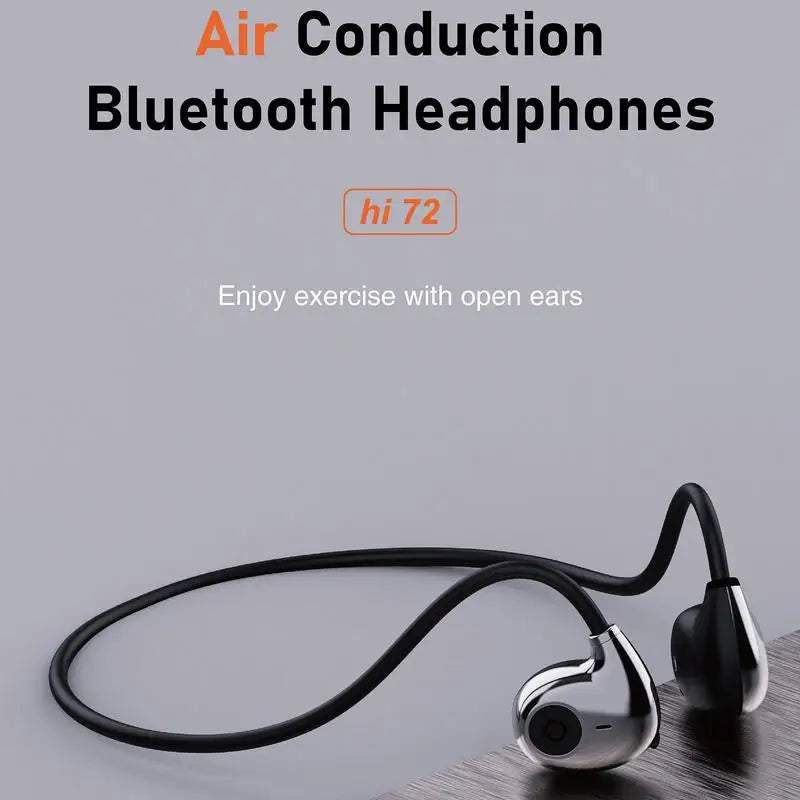 Workout Wireless Headphones Stereo Open Ear Air Conduction Headphones Long Standby Time Sweatproof Clear Calls For Sports