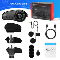 Helmet Headphone with Ambient Light Motorcycle Helmet Headset 800mAh Bluetooth-compatible 5.0 Music Headphone for Riding Cycling